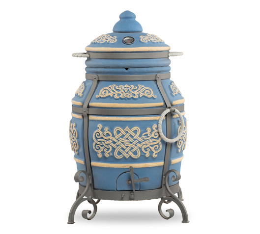 Тандыр "Тамерлан" (ЭКО-Тандыр), 27 см, морская волна