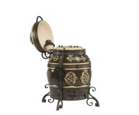 Тандыр &quot;Уфа&quot; (ЭКО-Тандыр), 27 см, чёрная глазурь