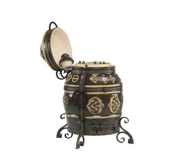 Тандыр "Уфа" (ЭКО-Тандыр), 27 см, чёрная глазурь