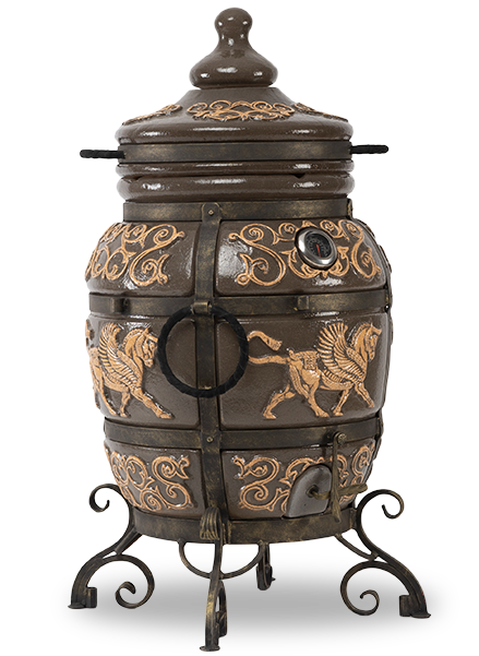 Тандыр "Перс (Толпар)" (ЭКО-Тандыр), 30 см, чёрный  