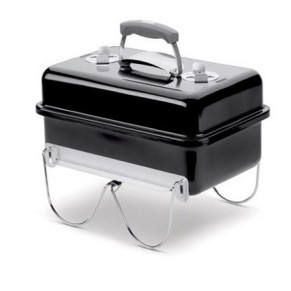 Угольный гриль Weber Go Anywhere, портативный, чёрный