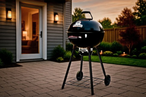 Гриль угольный Броил Кинг Краун Кетл (Broil King CROWN KETTLE 22.5" / 57 BLACK LEG) в Нижнем Новгороде