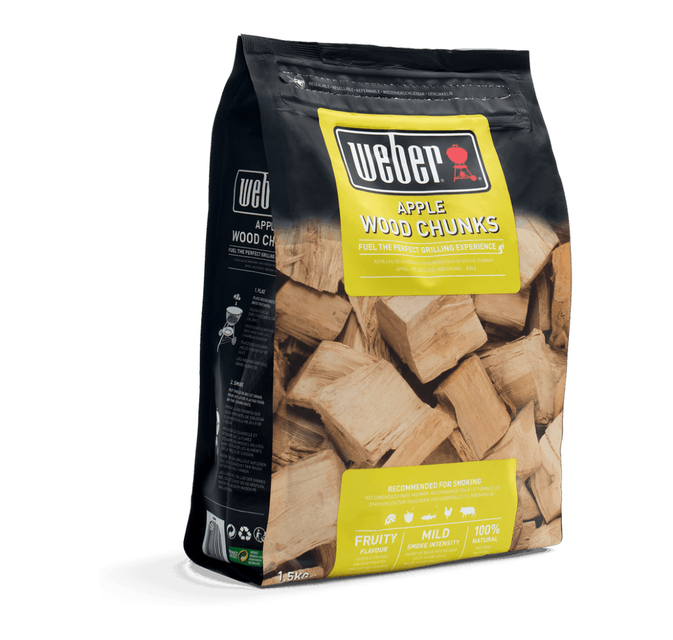  Дрова для копчения Weber, яблоня 1,5 кг  